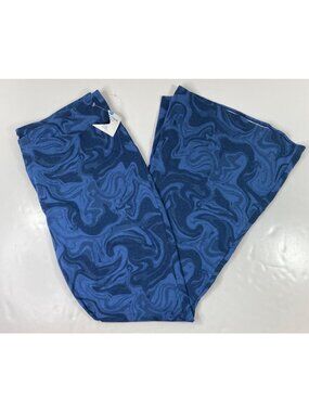 Arizona Jean Co. Womens Blue Swirl Print Lounge Pants Size XXXL